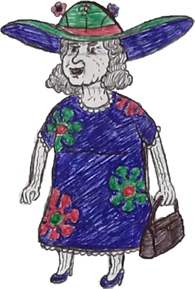 Awww What A Nice Little Old Lady - Cartoon (400x600)