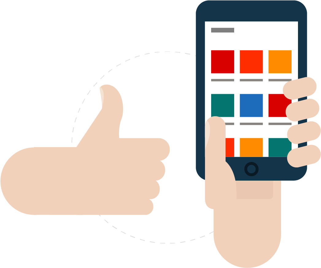 Smartphone On Hand Cartoon Png Clipart , - Smartphone On Hand Cartoon Png (1046x874)