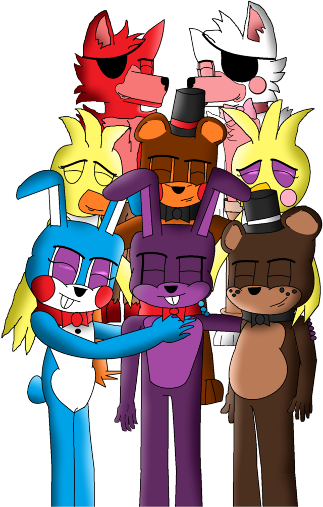 Fnaf Remake By Scfofficial On Deviantart Ⓒ - Fnaf Group Hug (772x1034)