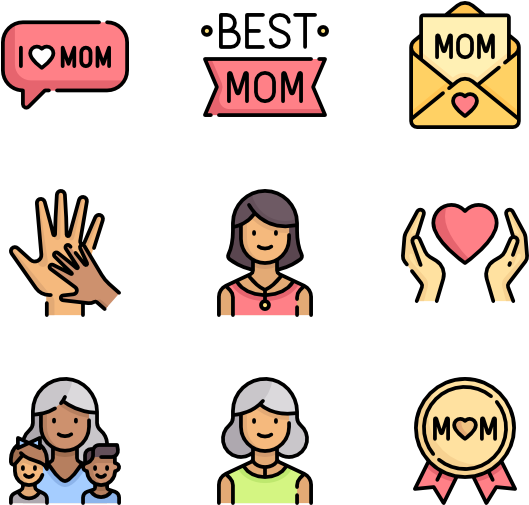 Mother's Day - Giving Flat Icon (600x564)