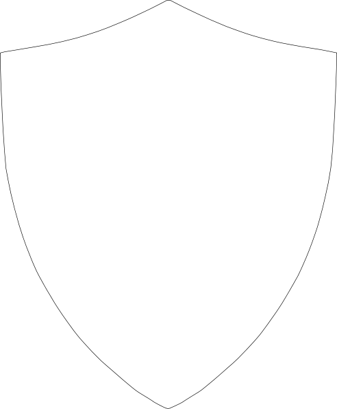 Shield White Outline (492x597)