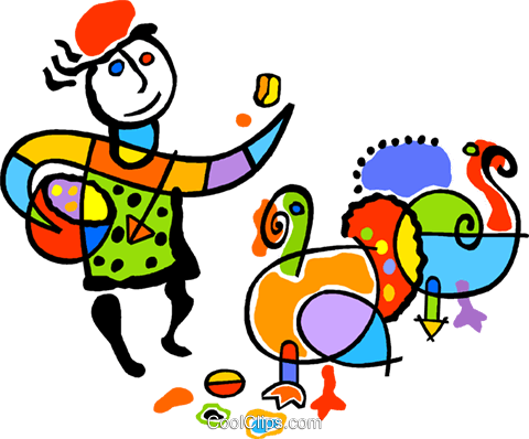 Farmer, Turkey Royalty Free Vector Clip Art Illustration - Farmer, Turkey Royalty Free Vector Clip Art Illustration (480x398)