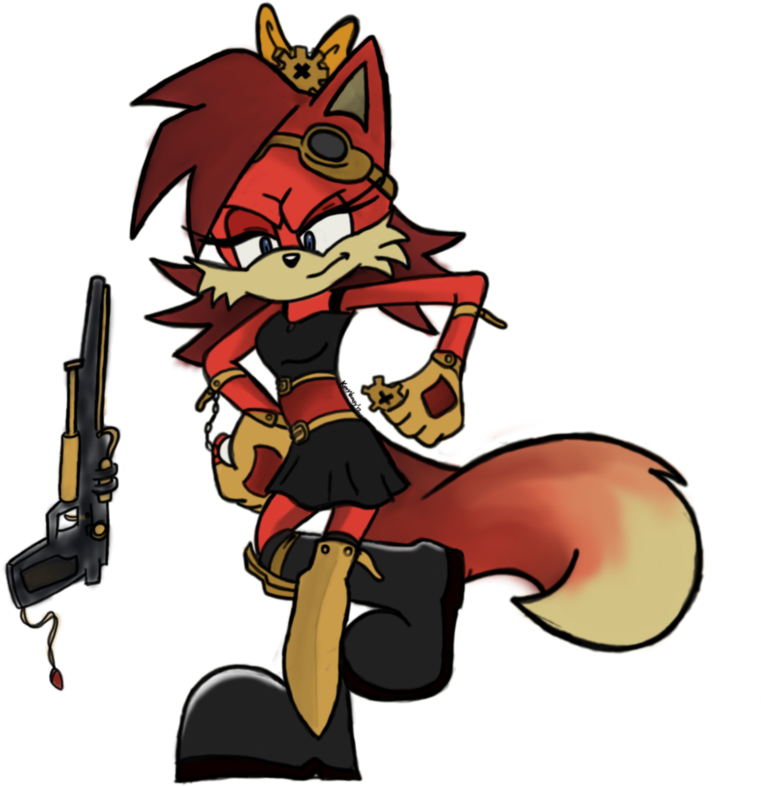 Steampunk Fiona The Fox By Xxxsketchbookxxx On Deviantart - Cartoon (861x927)
