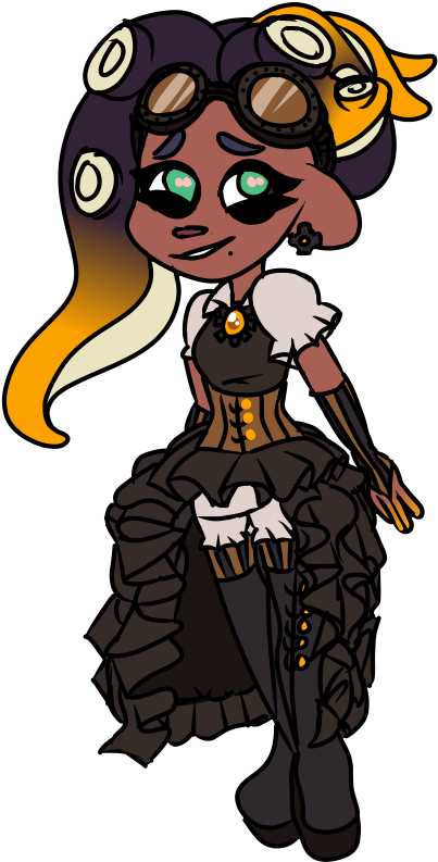 Fan Art~steampunk - Splatoon Steampunk (440x812)