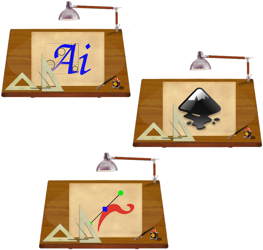 Steampunk Illustrator And Inkscape Icons By Pendragon1966 - Inkscape (894x894)