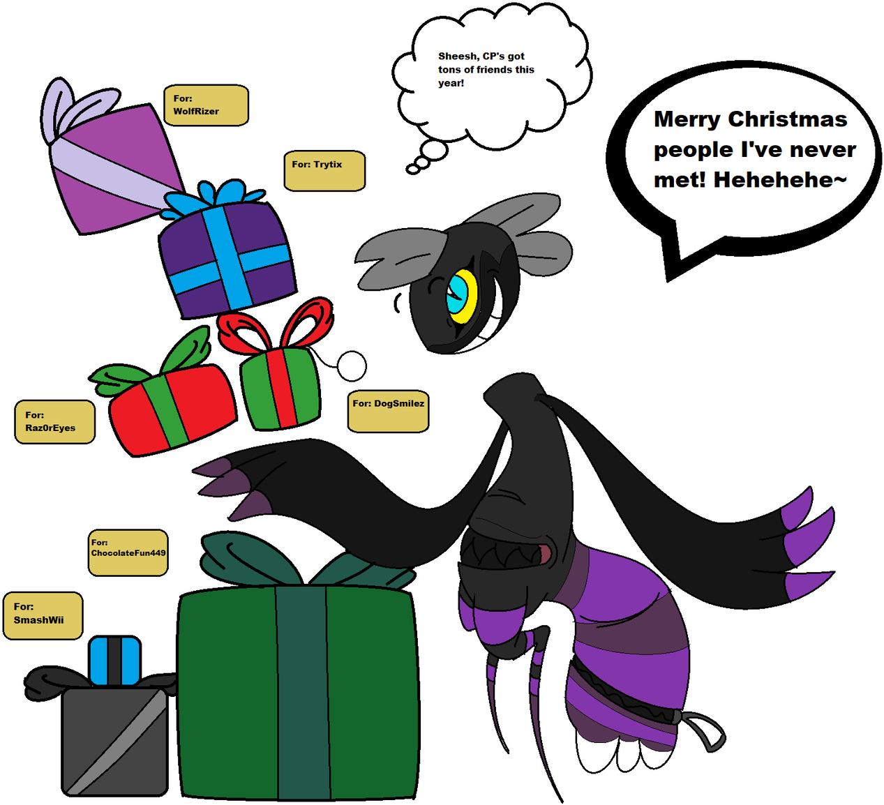 Christmas Giving - Cartoon (1280x1197)