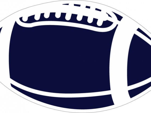 Football Clipart Blue - Powder Puff Pink Football (640x480)