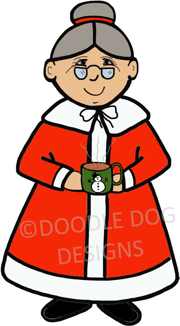 Thanks For Stopping By - Animada Señora Claus Png (724x1325)