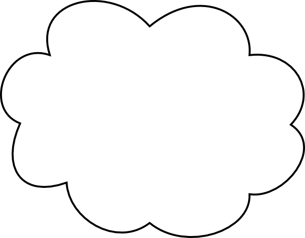 Cloud Clip Art At Clker - Heart (600x470)