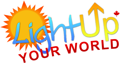 Helping Young People Make A Positive Difference In - Light Up Your World Logo (556x218)