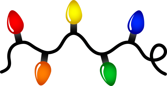 Christmas Lights Drawing Christmaswalls Co Light Decorating - Christmas Lights On A String (680x349)