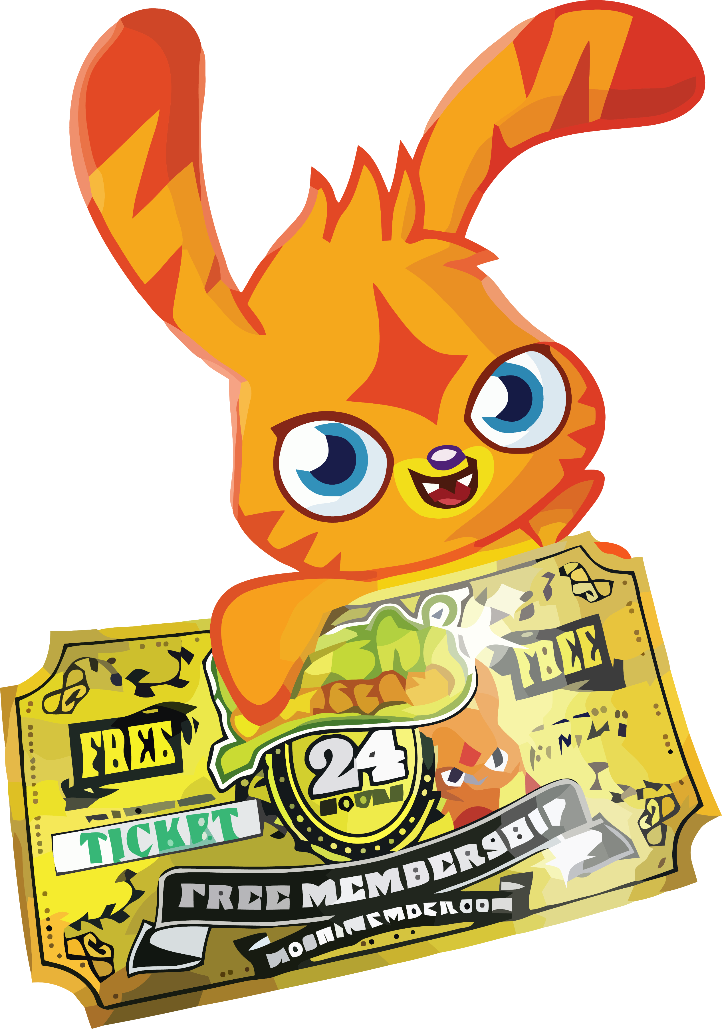 Katsuma Gold Ticket Clipart Png - Moshi Membership Codes 2017 (2530x3607)