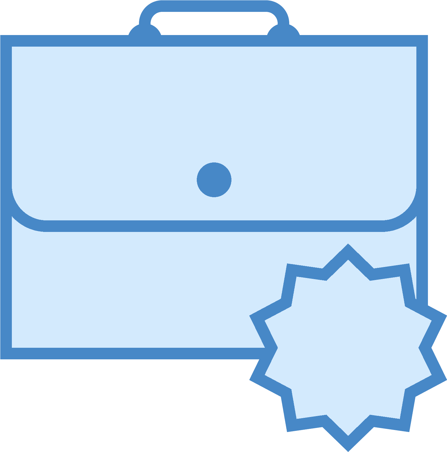 Stub Clipart Blue Ticket - Bag (1600x1600)