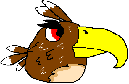 Hawk Clipart Incredible - Angry Birds Hawk (436x282)
