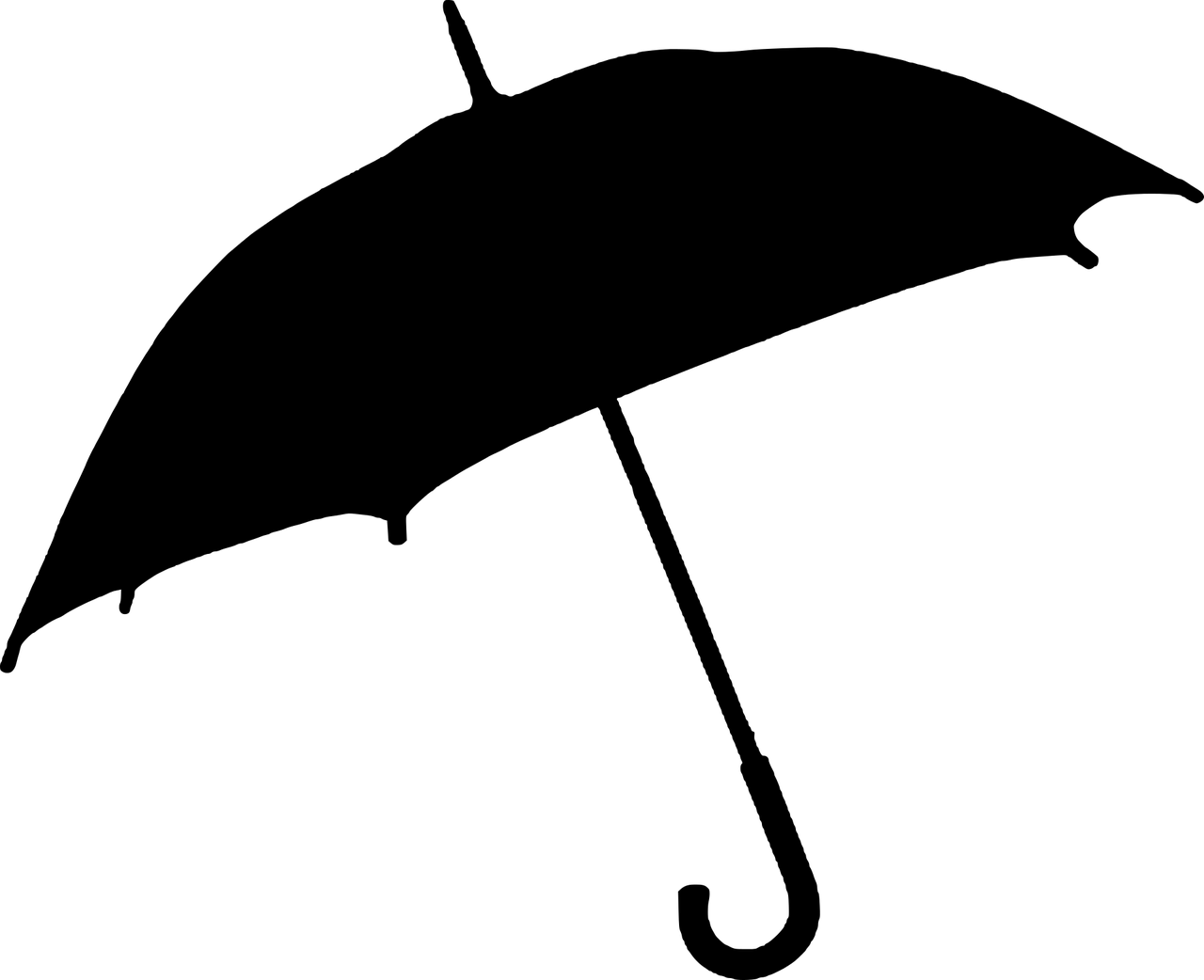 Innovation Series - Umbrella Silhouette Png (1280x1042)