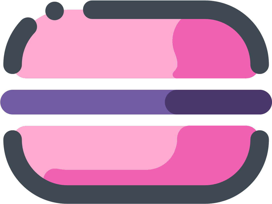 Pink Macaron Icon - Food Pink Png Icon (1600x1600)