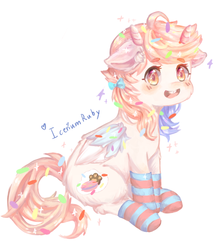 My Ponysona Macaron Daydream By Iceriumruby On Ⓒ - Illustration (800x877)