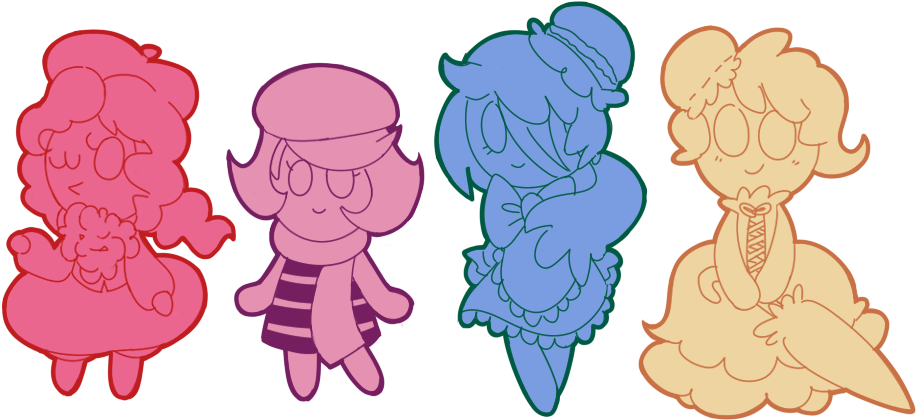 Decided To Draw All The Macaron Cookies I Happened - Cartoon (941x470)