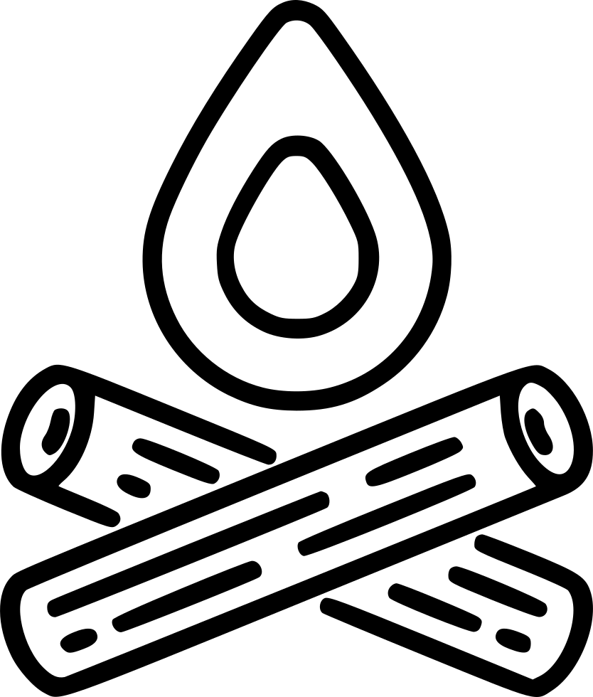 Bonfire Comments - Line Art (834x980)