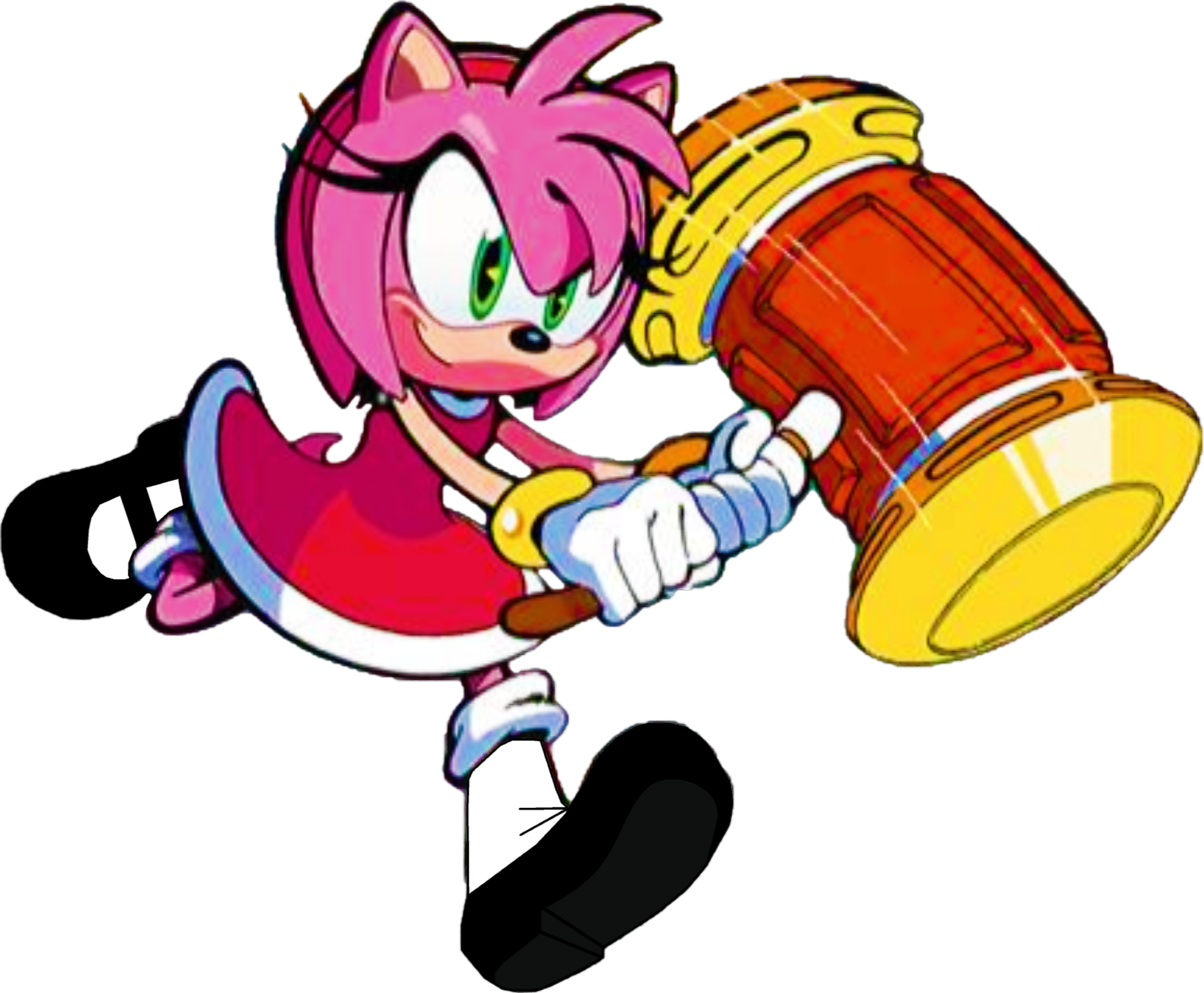 Emerl Clipart Castle - Amy Rose Redesign Hair (1589x1310)