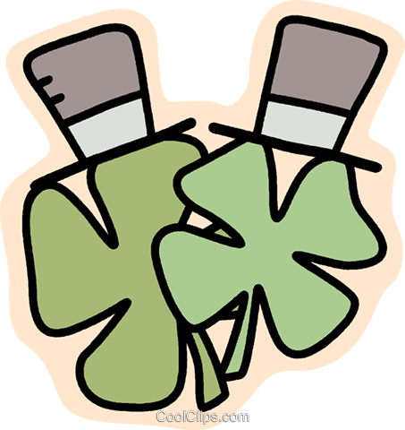 St Patrick's Day Hats And Shamrocks Royalty Free Vector - St Patrick's Day Hats And Shamrocks Royalty Free Vector (453x480)