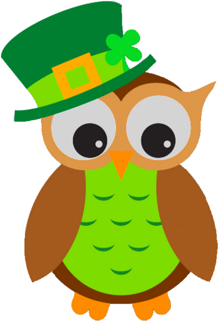 Owl Saint Patrick S State Patty Patricks - St Patricks Day Owl (600x668)