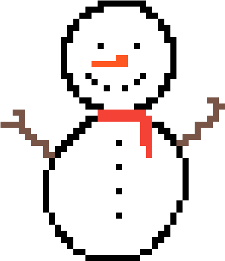 This Little Piece Of Poop Took Me An Hour By Bendover - Easy Pixel Art Snowman (1200x1200)