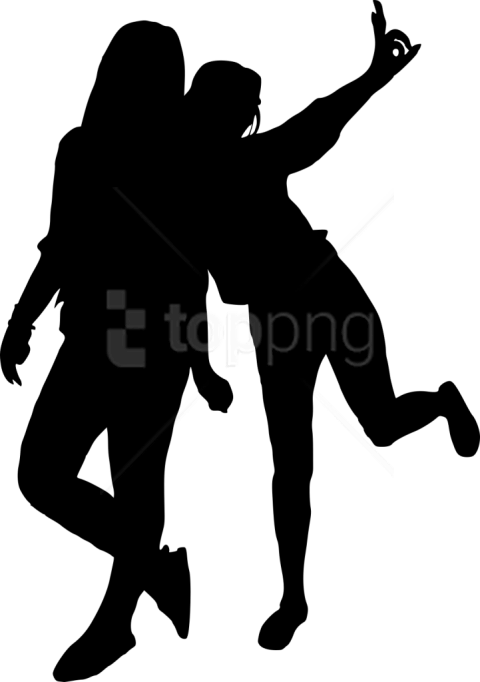Free Png Girl Group Hoto Posing Silhouette Png - Dancer Girl Silhouette Transparent (480x682)