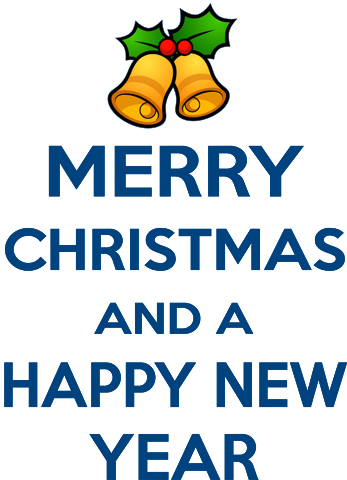 Keep Calm Merry Christmas New Year Bells Logo Mens - Poster (347x480)