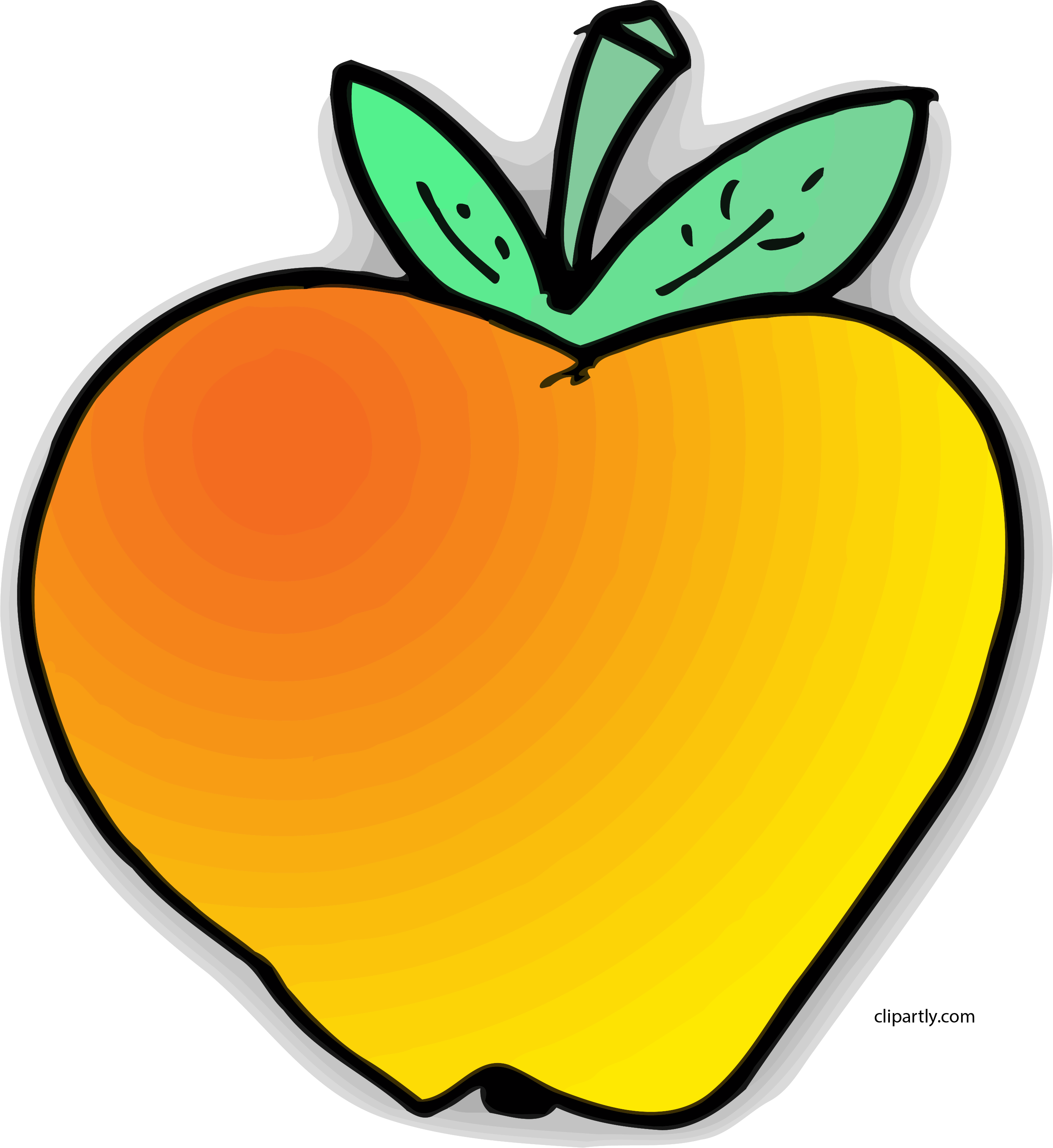 Apple Clip Art Image Free Food Clipart Png - Manzanas Animadas De Colores (2776x3028)