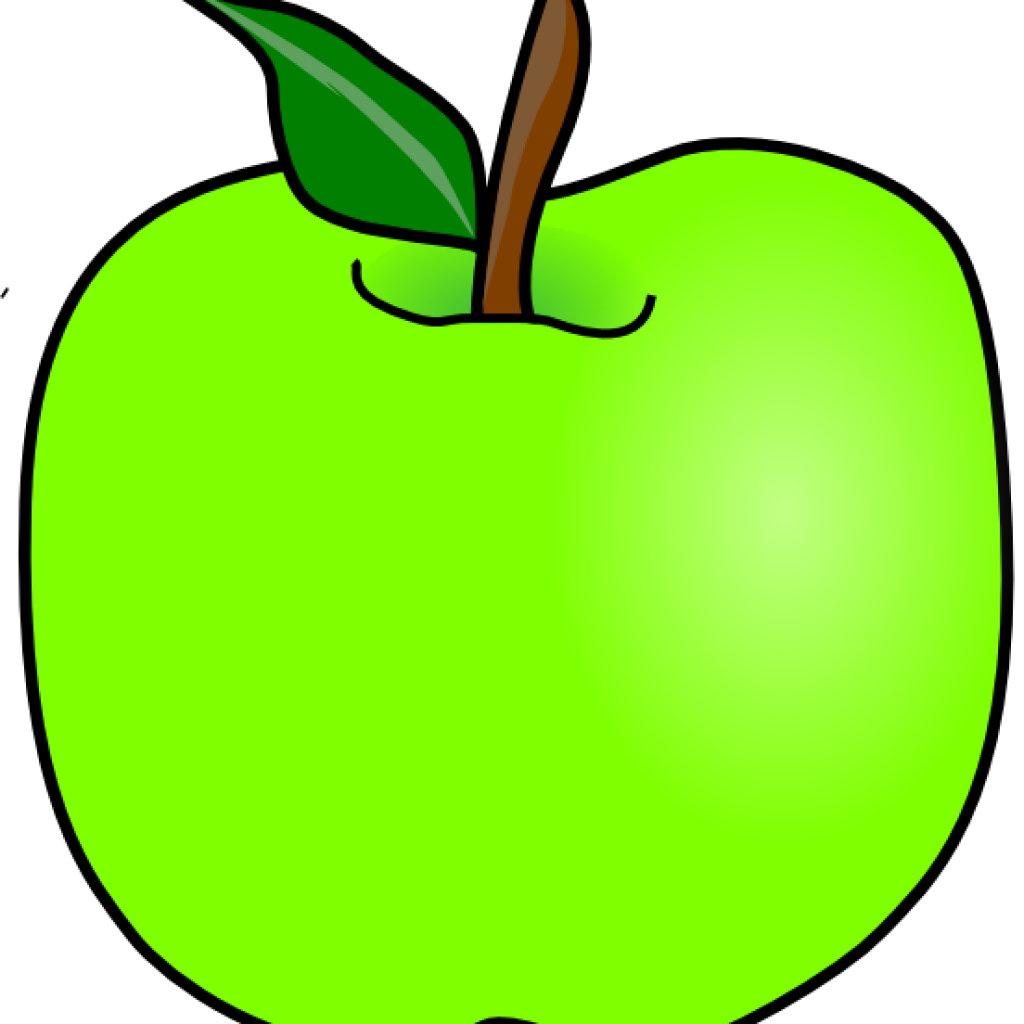Green Apple Clipart Green Delicious Apple Clip Art - Green Apple Clipart Free (1024x1024)