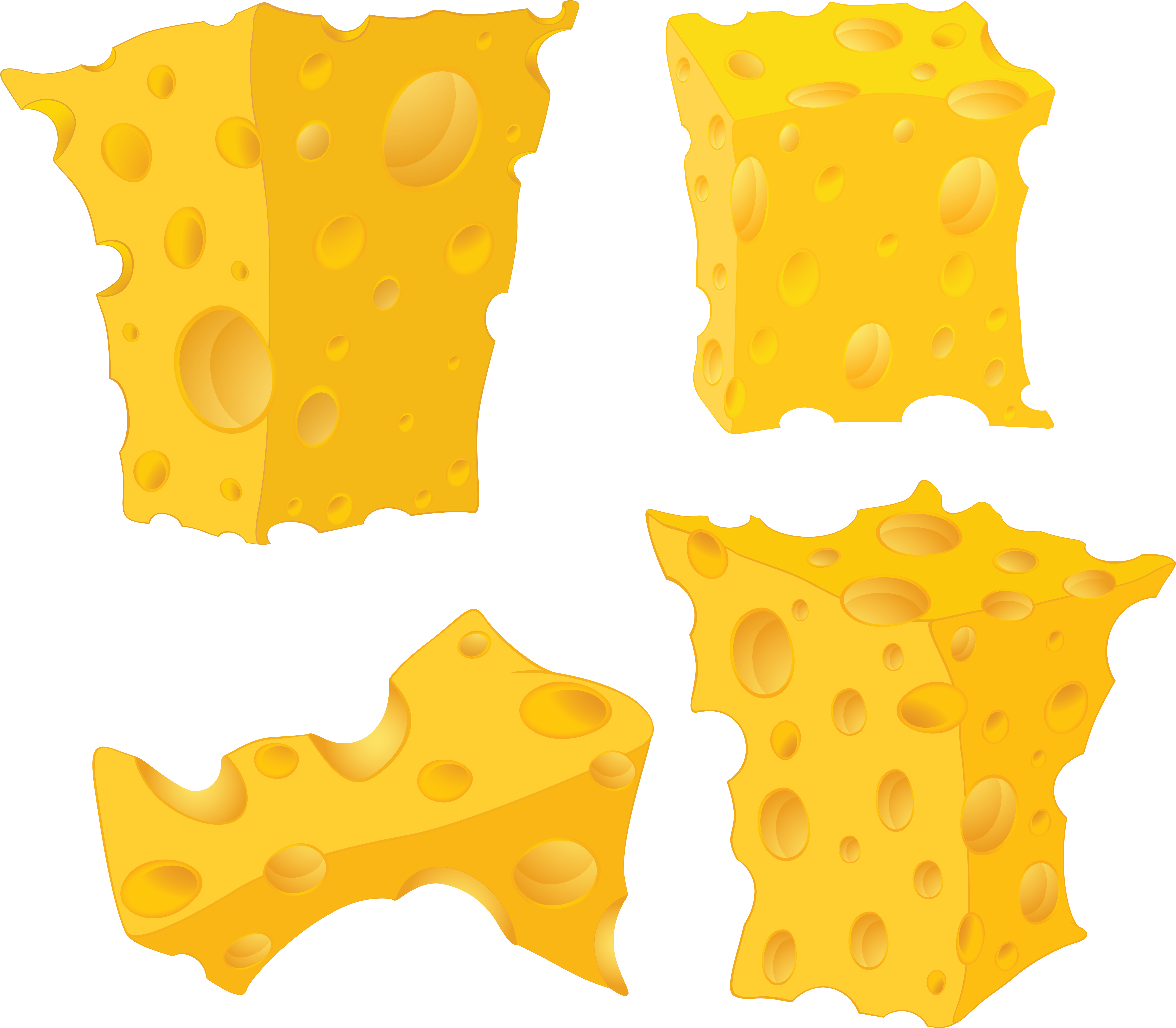 Cheese Png - Pieces Of Cheese (6515x5679)