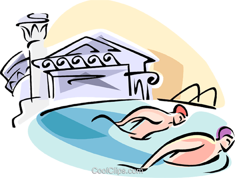 Olympic Swimmers Royalty Free Vector Clip Art Illustration - Illustration (480x364)