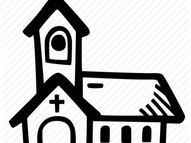 Drawn Church Clip Art - Sign (640x480)