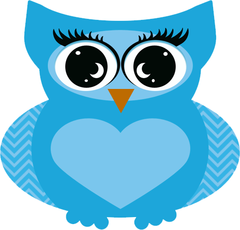 Heart Owls - Owl (482x463)