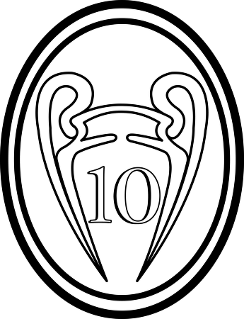 Real Madrid Logo Clipart - La Decima (345x450)