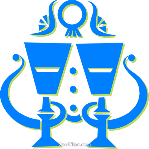 Chalices Royalty Free Vector Clip Art Illustration - Crest (478x480)