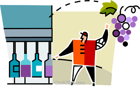 Winery Royalty Free Vector Clip Art Illustration - Graphic Design (480x298)
