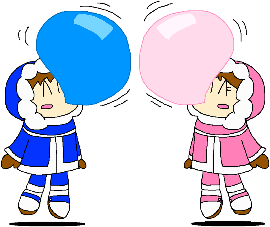 Ice Climbers Popo And Nana Bubble Gum Air By Pokegirlrules - Ice Climber Popo Nana (995x803)