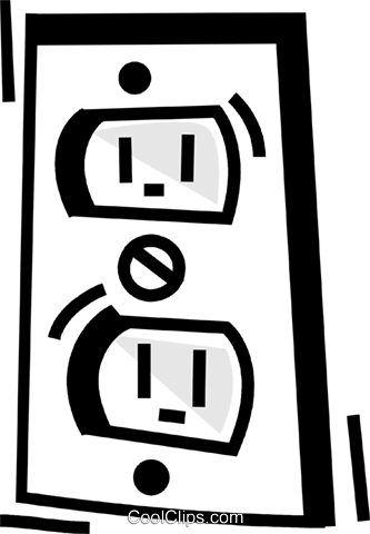 Outlets And Receptacles Royalty Free Vector Clip Art - Outlets And Receptacles Royalty Free Vector Clip Art (333x480)
