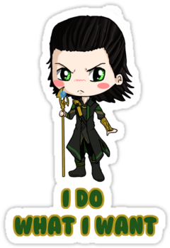 Chibi Loki - Cartoon (375x360)