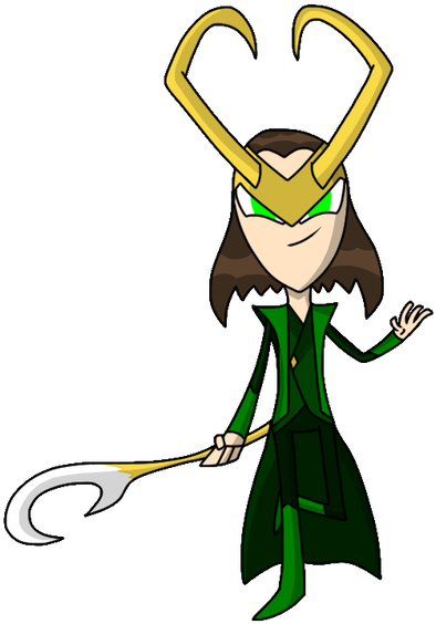 Loki Laufeyson, The God Of Mischief By Sellicdr - Cartoon (400x565)