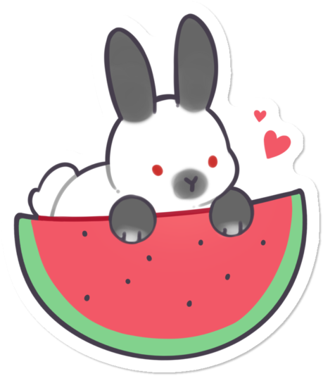 Watermelon Bun - Loki Sticker - Watermelon (1200x650)