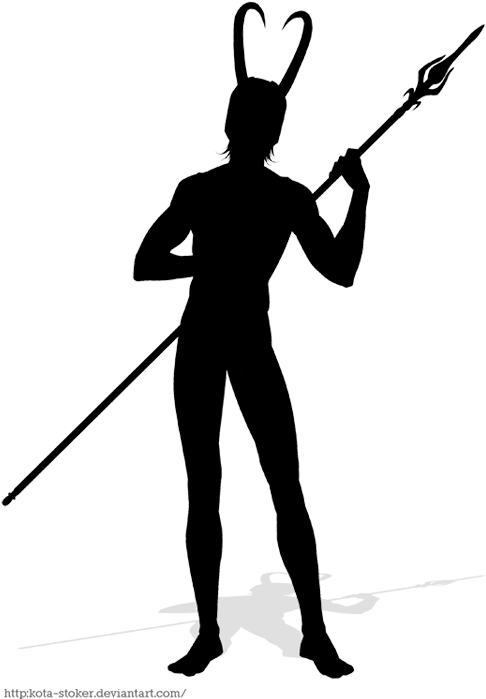 Loki's Silhouette By Kota Stoker - Silhouette Loki (523x750)