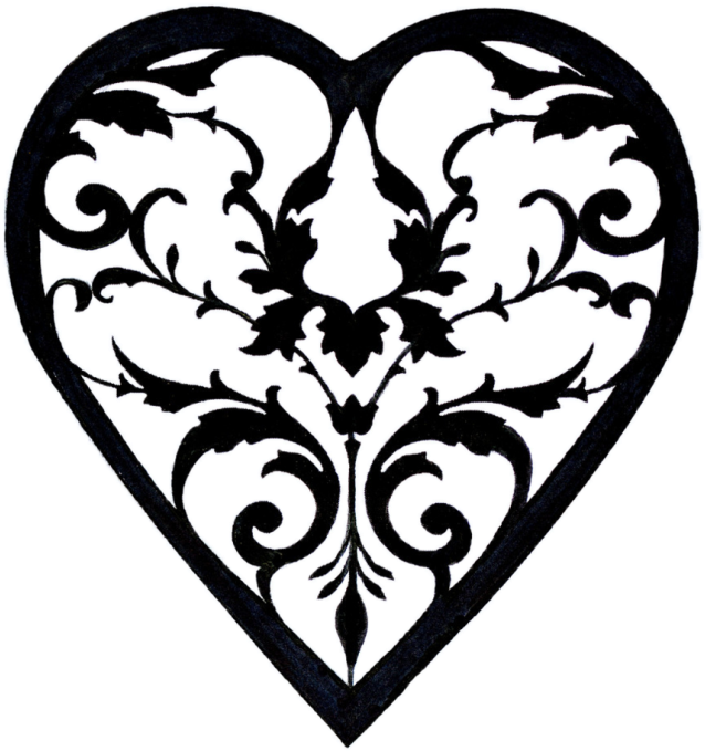 Filigree Heart Png - Filigree Heart Png (700x745)