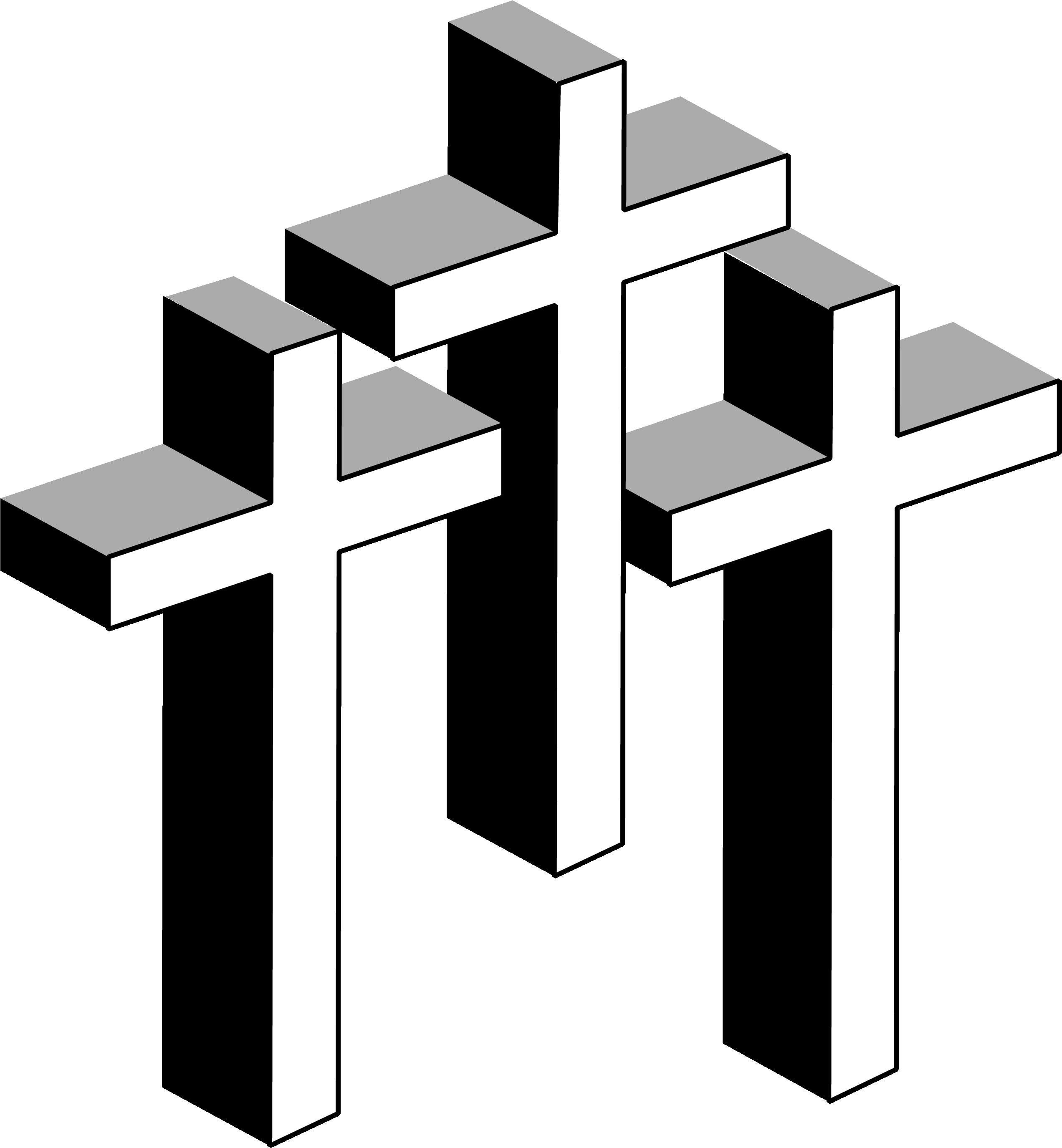 Filigree Clipart Elegant Cross - Cross Line Art (2544x2751)