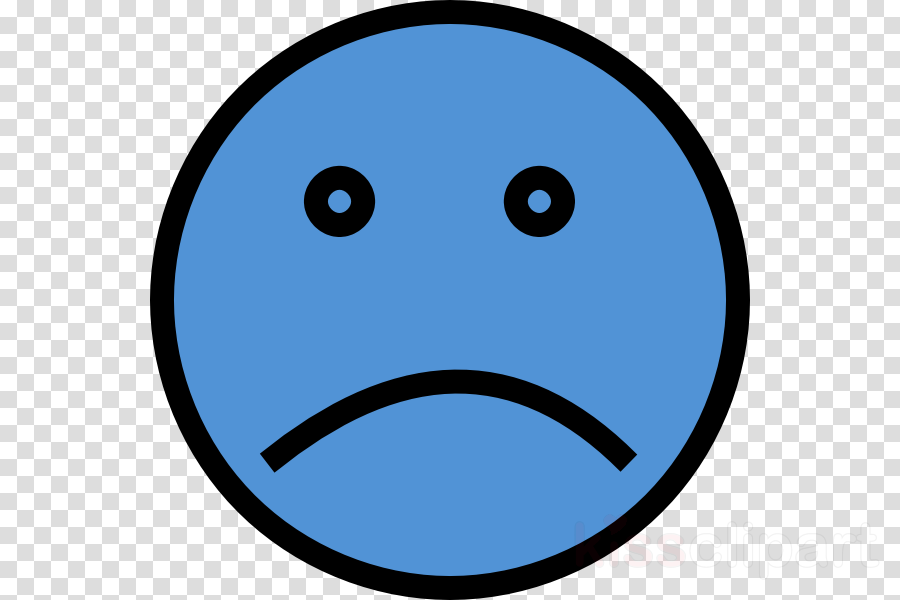Sad Face Blue Clipart Smiley Clip Art - Spoon And Fork Clipart (900x600)