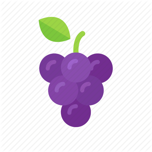 Grapes Vector Red Grape - Purple Grape Icon Png (512x512)