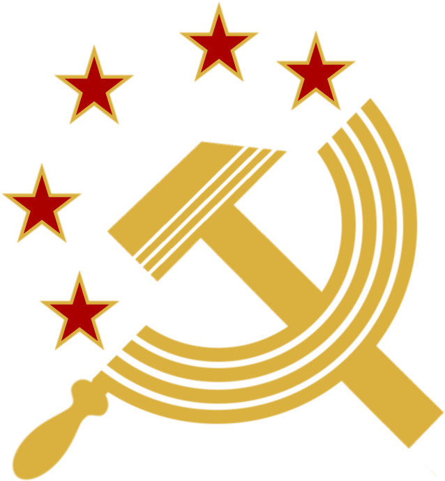 Hammer And Sickle Design Of The Pra Emblem By Strigon85 - Emblem (647x694)