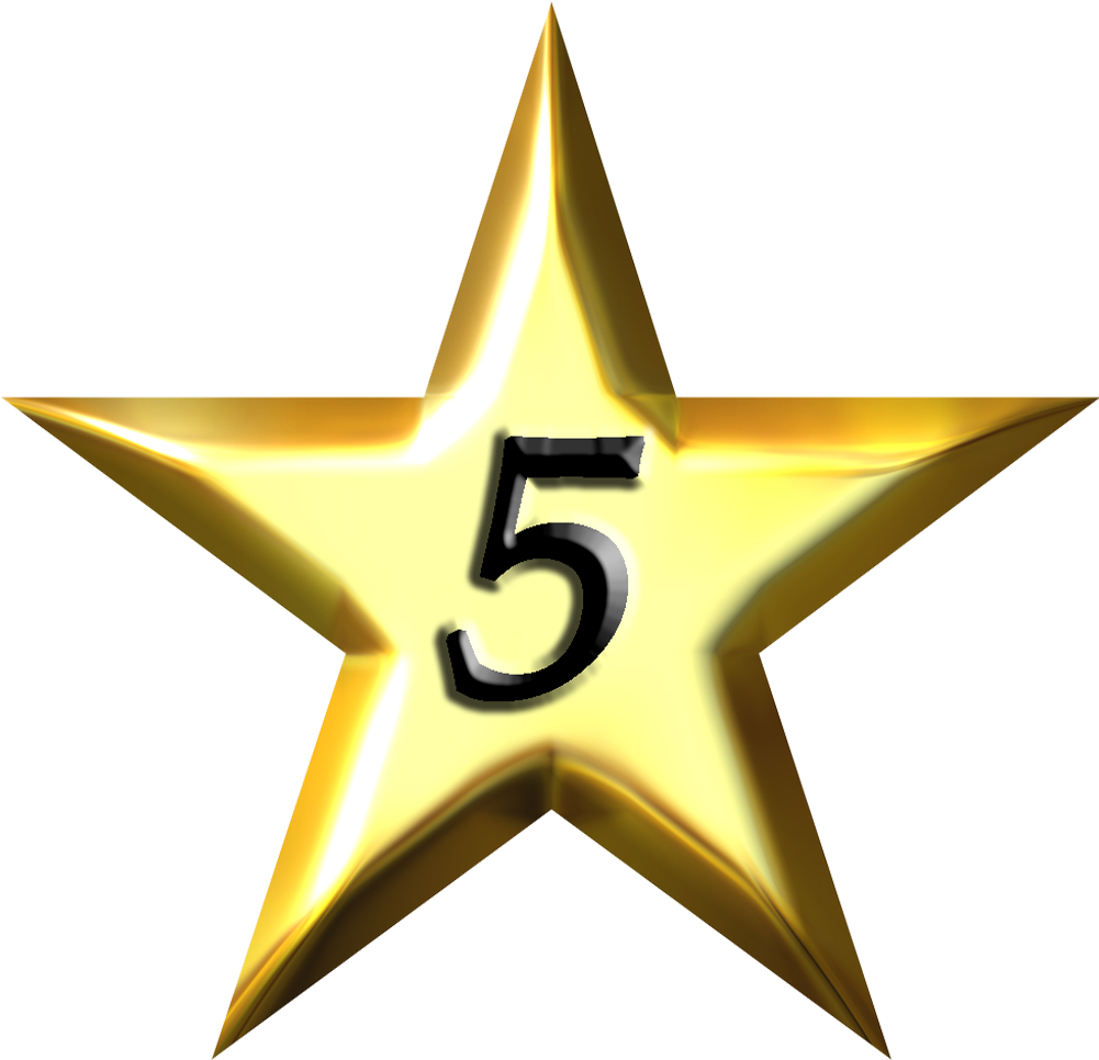 Dorable Gold Star Wall Decor Pictures - Gold Star Transparent Png (1000x1000)